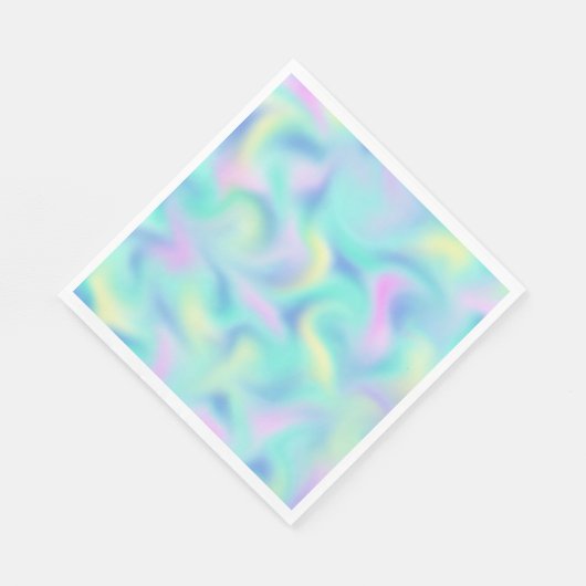 Abstract blurred  parelmoergangpatroon Ecru Servet (Hoek)