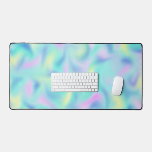 Abstract Blurred pasteelpatroon Bureaumat (Keyboard & Muis)