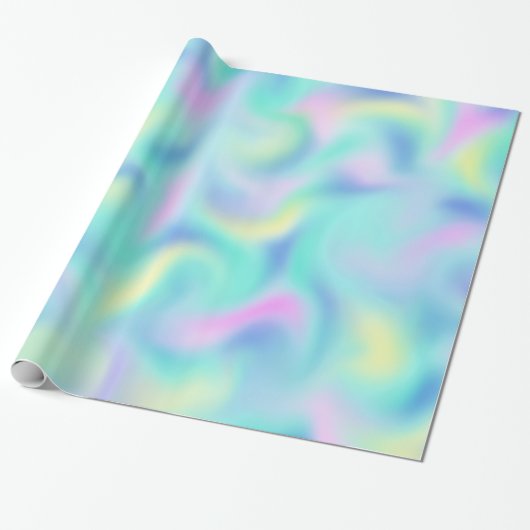 Abstract Blurred pasteelpatroon Cadeaupapier (Uitgerold)
