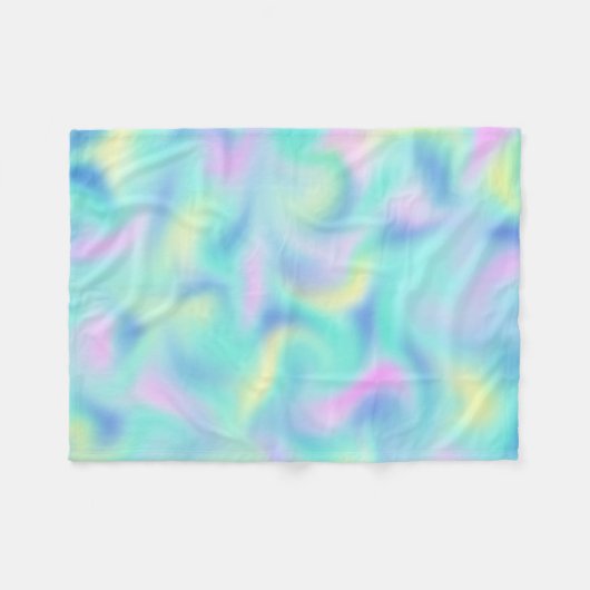 Abstract Blurred  pasteelpatroon Fleece Deken (Voorkant (Horizontaal))