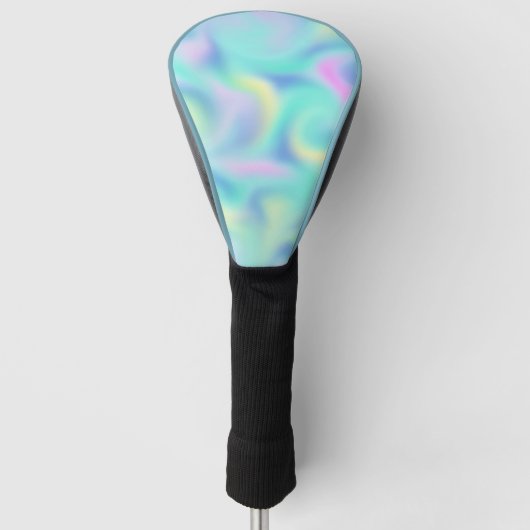 Abstract Blurred pasteelpatroon Golfheadcover (Voorkant)