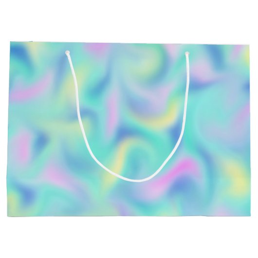 Abstract Blurred pasteelpatroon Groot Cadeauzakje (Achterkant)