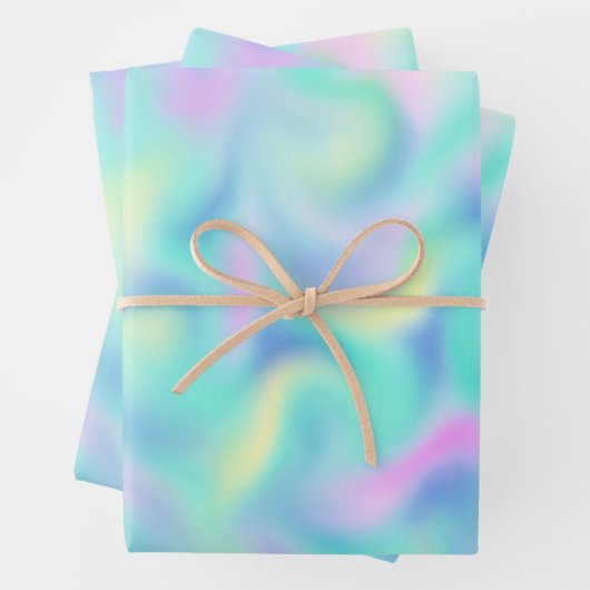 Abstract Blurred pasteelpatroon Inpakpapier Vel (In situ)