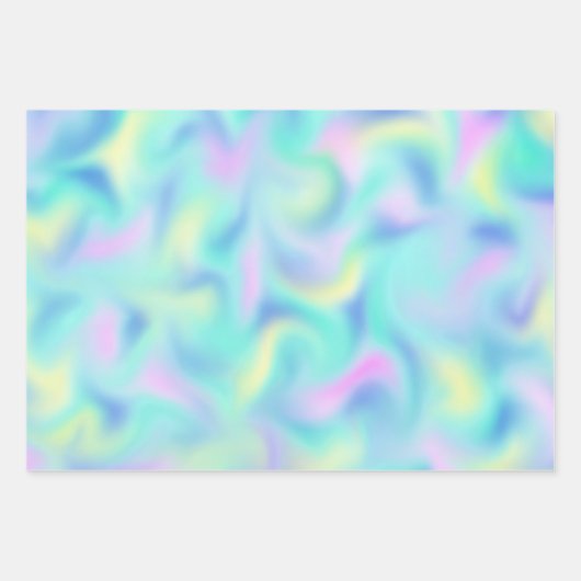 Abstract Blurred  pasteelpatroon Inpakpapier Vel (Voorkant 3)