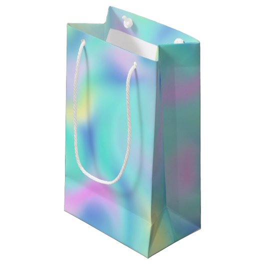 Abstract Blurred pasteelpatroon Klein Cadeauzakje (Voorkant Gekanteld)