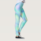 Abstract Blurred  pasteelpatroon Leggings (Rechts)
