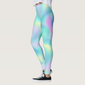 Abstract Blurred  pasteelpatroon Leggings (Links)