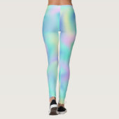 Abstract Blurred  pasteelpatroon Leggings (Achterkant)
