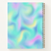 Abstract Blurred pasteelpatroon Notitieboek (Achterkant)