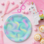 Abstract Blurred  pasteelpatroon Papieren Bordje (Feest)