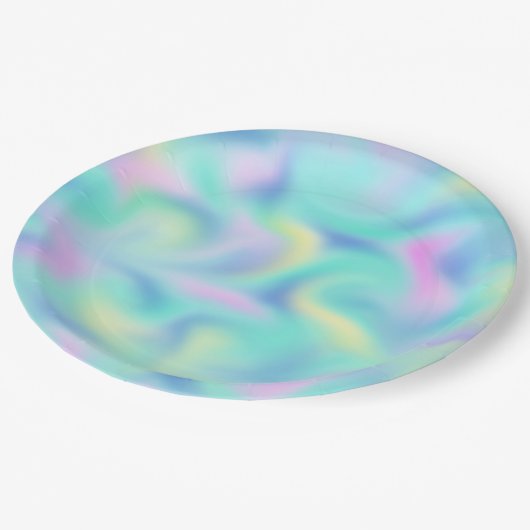 Abstract Blurred  pasteelpatroon Papieren Bordje (Gekanteld)