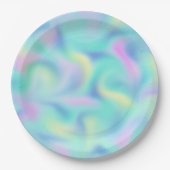 Abstract Blurred  pasteelpatroon Papieren Bordje (Voorkant)