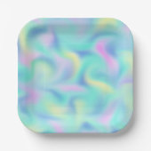 Abstract Blurred pasteelpatroon Papieren Bordje (Voorkant)