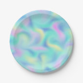 Abstract Blurred  pasteelpatroon Papieren Bordje (Voorkant)