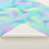 Abstract Blurred pasteelpatroon Sherpa Deken (3/4)