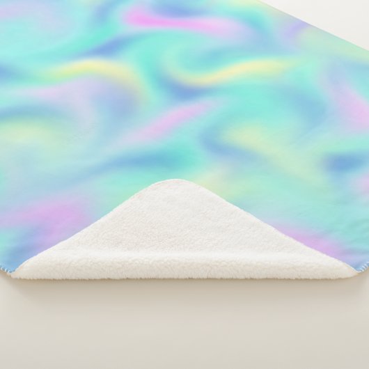 Abstract Blurred pasteelpatroon Sherpa Deken (3/4)