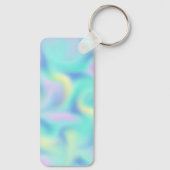 Abstract Blurred pasteelpatroon Sleutelhanger (Achterkant)