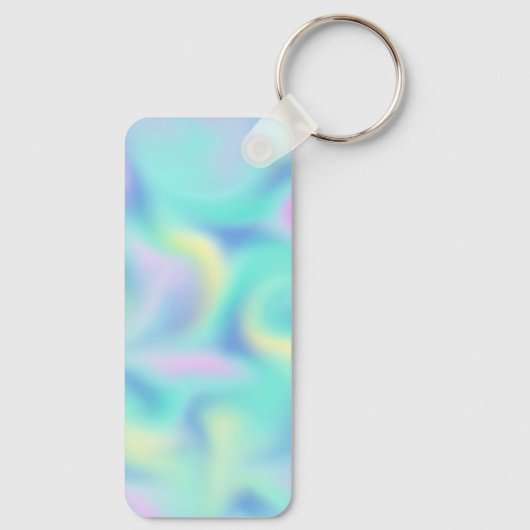 Abstract Blurred pasteelpatroon Sleutelhanger (Achterkant)