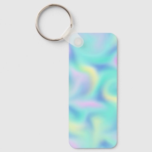 Abstract Blurred pasteelpatroon Sleutelhanger (Voorkant)