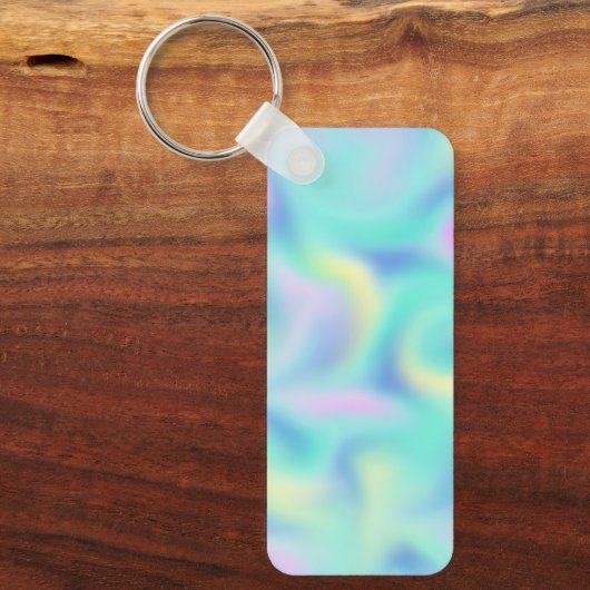 Abstract Blurred pasteelpatroon Sleutelhanger (Voorkant)