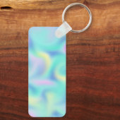 Abstract Blurred pasteelpatroon Sleutelhanger (Achterkant)