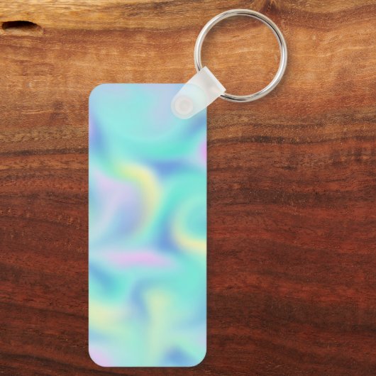 Abstract Blurred pasteelpatroon Sleutelhanger (Achterkant)