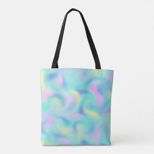 Abstract Blurred  pasteelpatroon Tote Bag (Achterkant)
