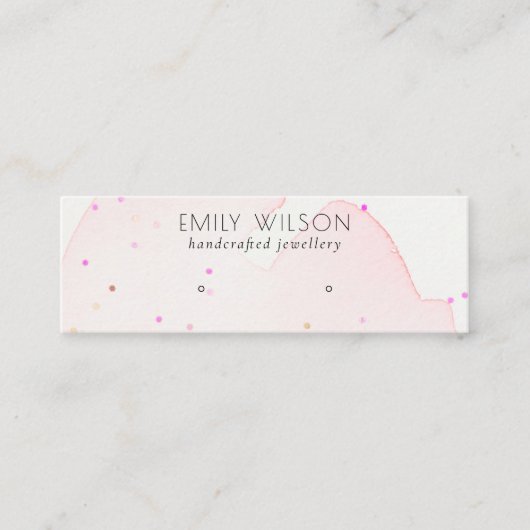 Abstract Blush Confetti Wash Stud Oorspronkelijk b Mini Visitekaartje (Voorkant)