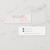 Abstract Blush Confetti Wash Stud Oorspronkelijk b Mini Visitekaartje (Voorkant / Achterkant)