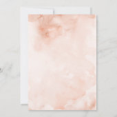 Abstract Blush Roze Navy Blauw Neutral Bruiloft Kaart (Achterkant)