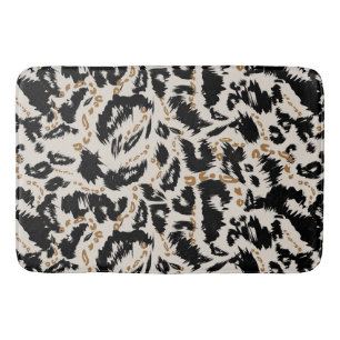 Abstract Boheemien Afrikaans Luipaard Patroon Badmat