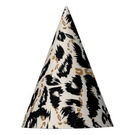 Abstract Boheemien Afrikaans Luipaard Patroon  Feesthoedjes