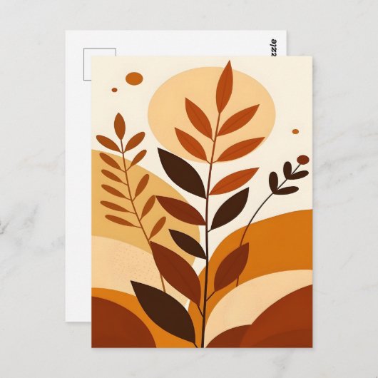 Abstract Boho and Modern Clip Art Printable Briefkaart (Voorkant / Achterkant)