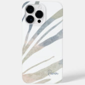 Abstract Boho Bladeren met Naam Case-Mate iPhone Case (Achterkant)