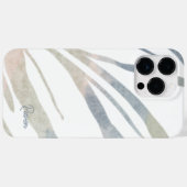 Abstract Boho Bladeren met Naam Case-Mate iPhone Case (Achterkant (horizontaal))