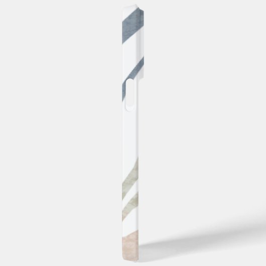 Abstract Boho Bladeren met Naam Case-Mate iPhone Case (Achterkant / Rechts)