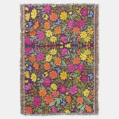 Abstract Boho Bloem Vlinders Dekens Deken (Voorkant Verticaal)