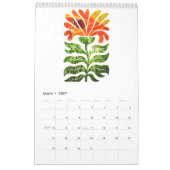 Abstract Boho Botanical Nature 2026 12-month Kalender (Mar 2027)