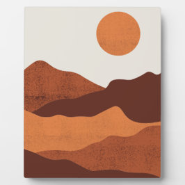 Abstract Boho Chic woestijnberglandschap Fotoplaat