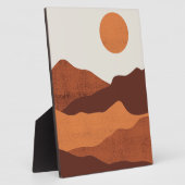 Abstract Boho Chic woestijnberglandschap Fotoplaat (Zijkant)