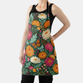 Abstract Boho Chrysanthemums Vlinders Schort (Insitu)