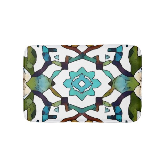 Abstract Boho geometrisch ontwerp 304 Badmat (Voorkant)
