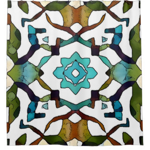 Abstract Boho geometrisch ontwerp 304 Douchegordijn