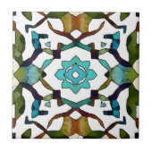 Abstract Boho geometrisch ontwerp 304 Tegeltje (Voorkant)