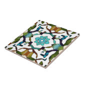 Abstract Boho geometrisch ontwerp 304 Tegeltje (Zijkant)