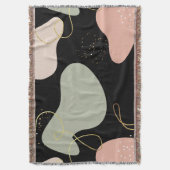 Abstract Boho geometrisch organisch vormpatroon Deken (Voorkant Verticaal)