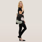 Abstract Boho geometrisch organisch vormpatroon Tote Bag (Op model)