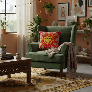 Abstract Boho geometrisch patroon voor haar Kussen