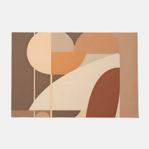 Abstract Boho Geometrisch Terracotta Modern Deurmat