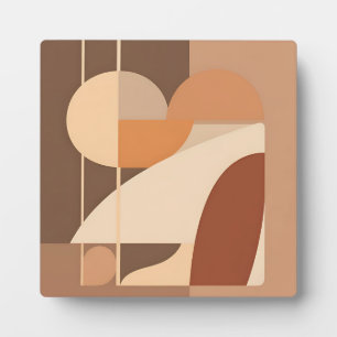 Abstract Boho Geometrische Terracotta Modern Fotoplaat
